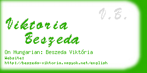 viktoria beszeda business card